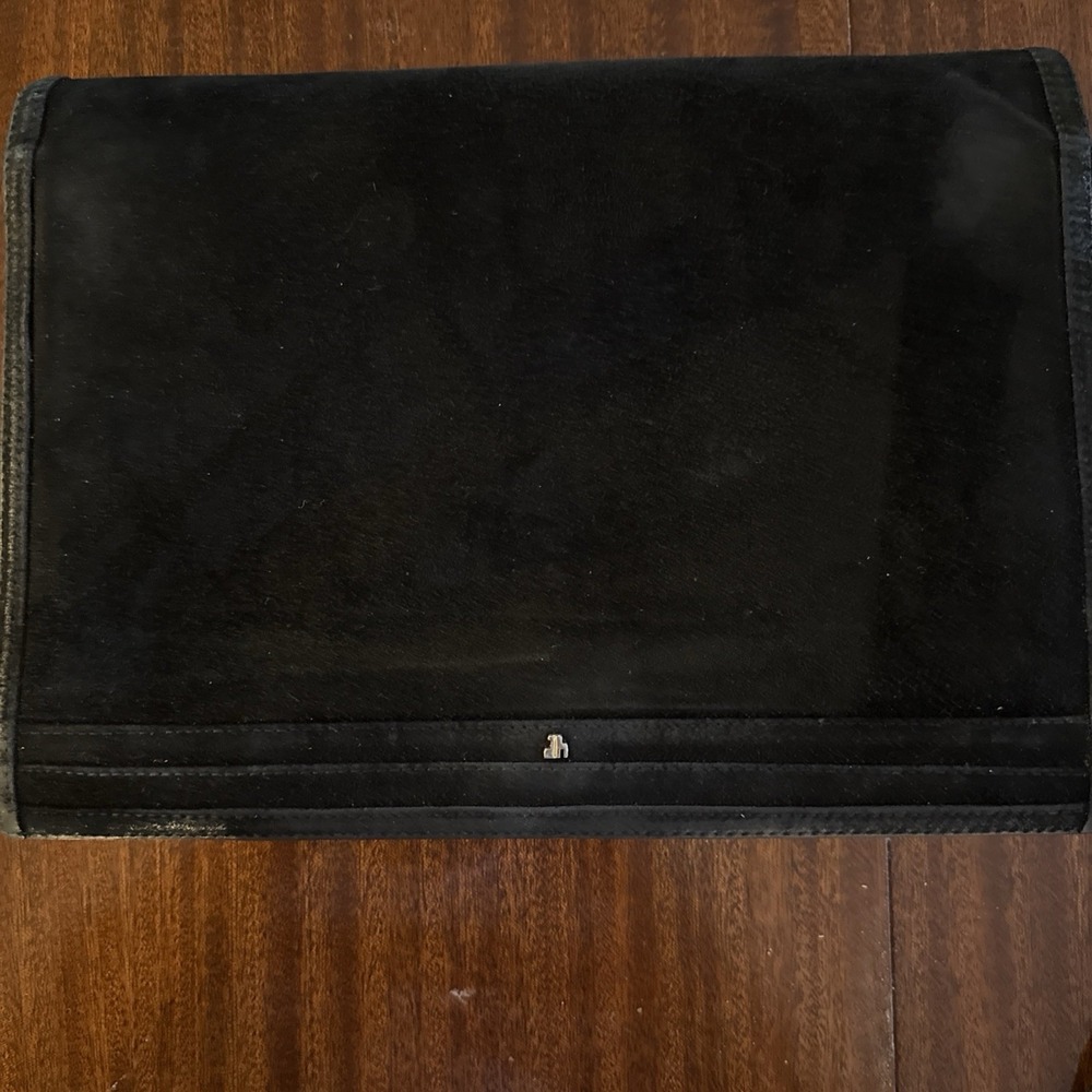 VINTAGE JAY HERBERT NEW YORK, Black  SUEDE CROSSBODY PURSE